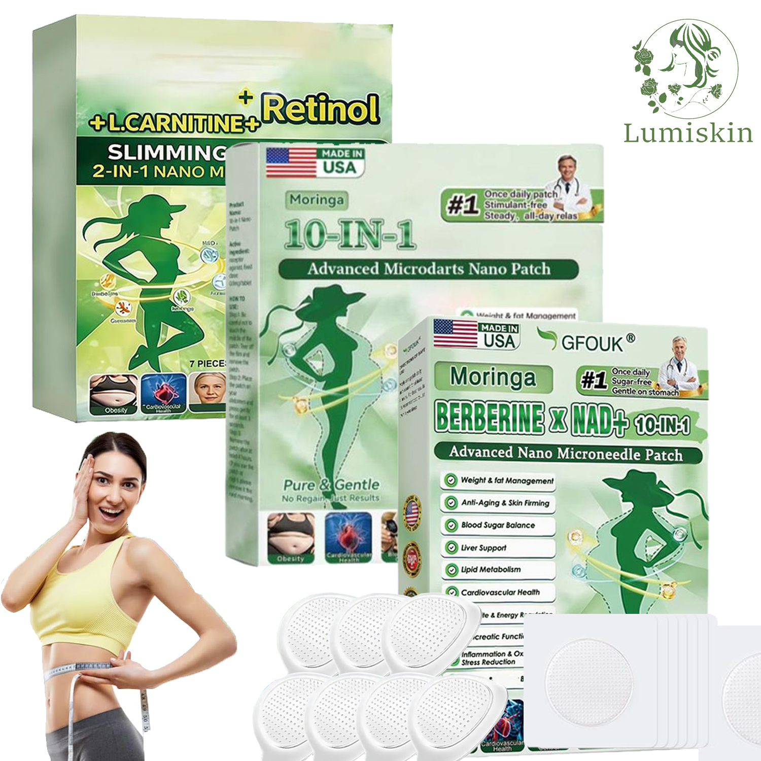 Herbal Weight - Moringa Nano Microdarts Patch Advanced Herbal