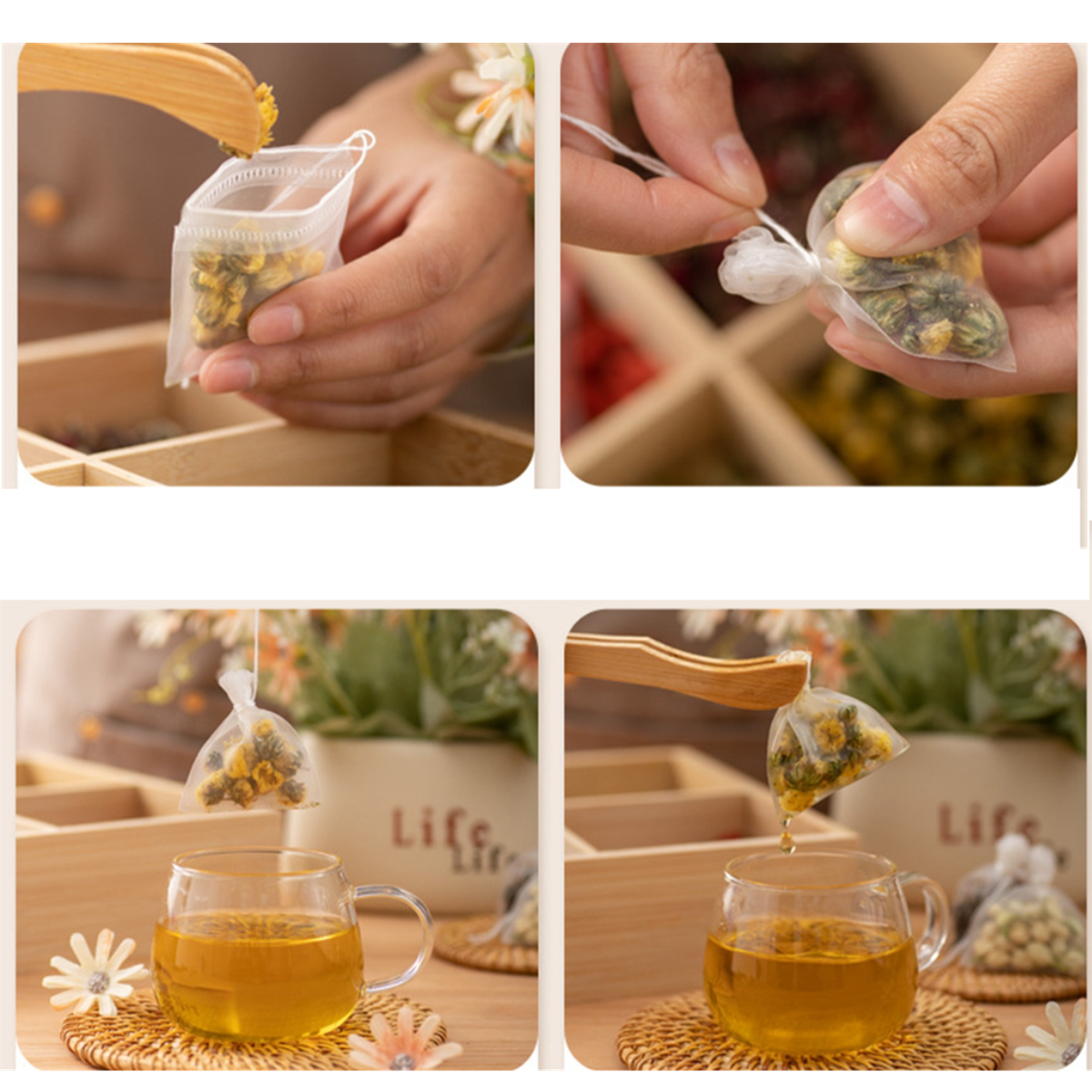 100pcs Tea Bags Nylon Food Gra – Nettle Leaf Tea Bewertung und Preis